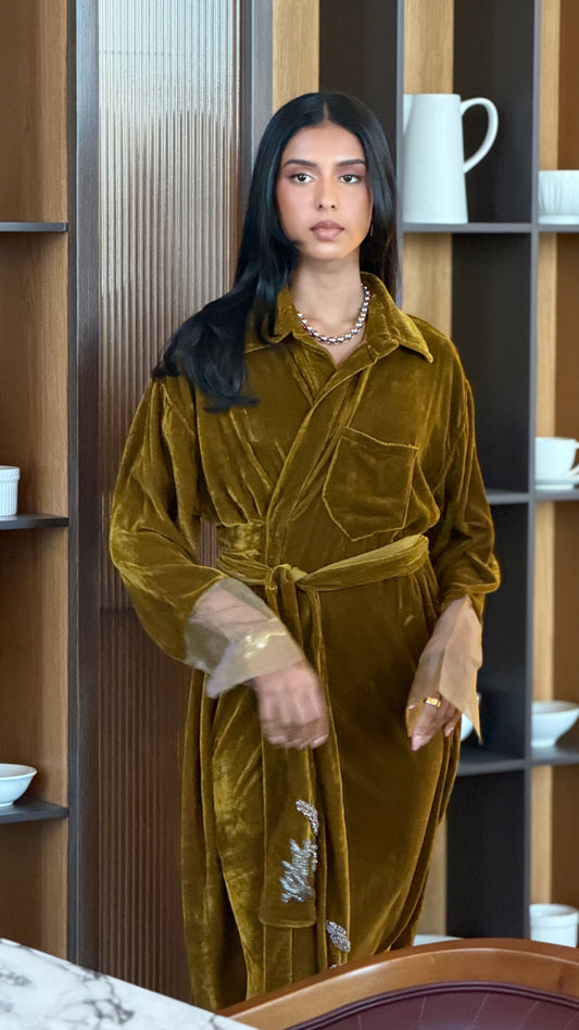 Saffron with Emblishment