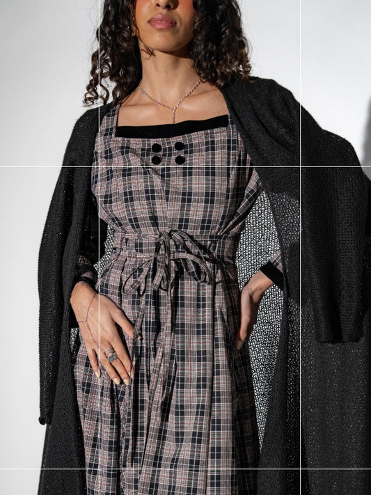 Checked dress