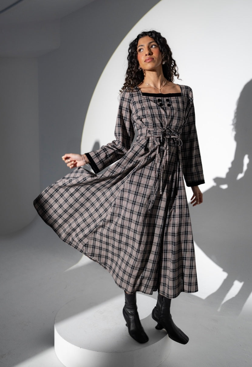Checked dress